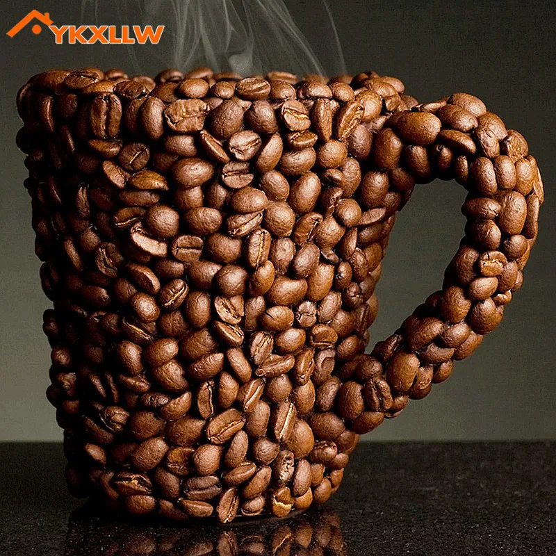 YKXLLW 5D Diamond Mosaic Decoration coffee cup wine grape Painting Full Rhinestones Cross Stitch Drawing Embroidery | Дом и сад