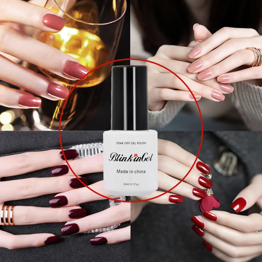 BlinkinGel 1 шт. 6 мл красный Гель лак для ногтей Светодиодная лампа 29 цветов гели Lucky Nail