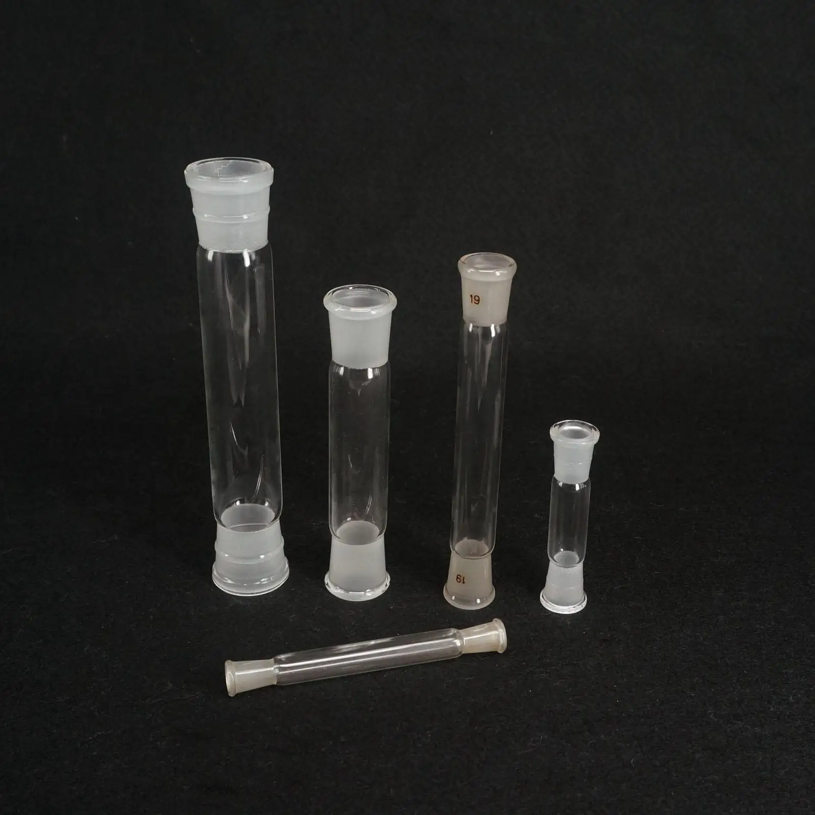 

10mm,14/23,19/26,24/29,29/32,34mm,40mm,50mm Both Ground Joint Glass Straight Connecting Adapter Tube Lab Glassware