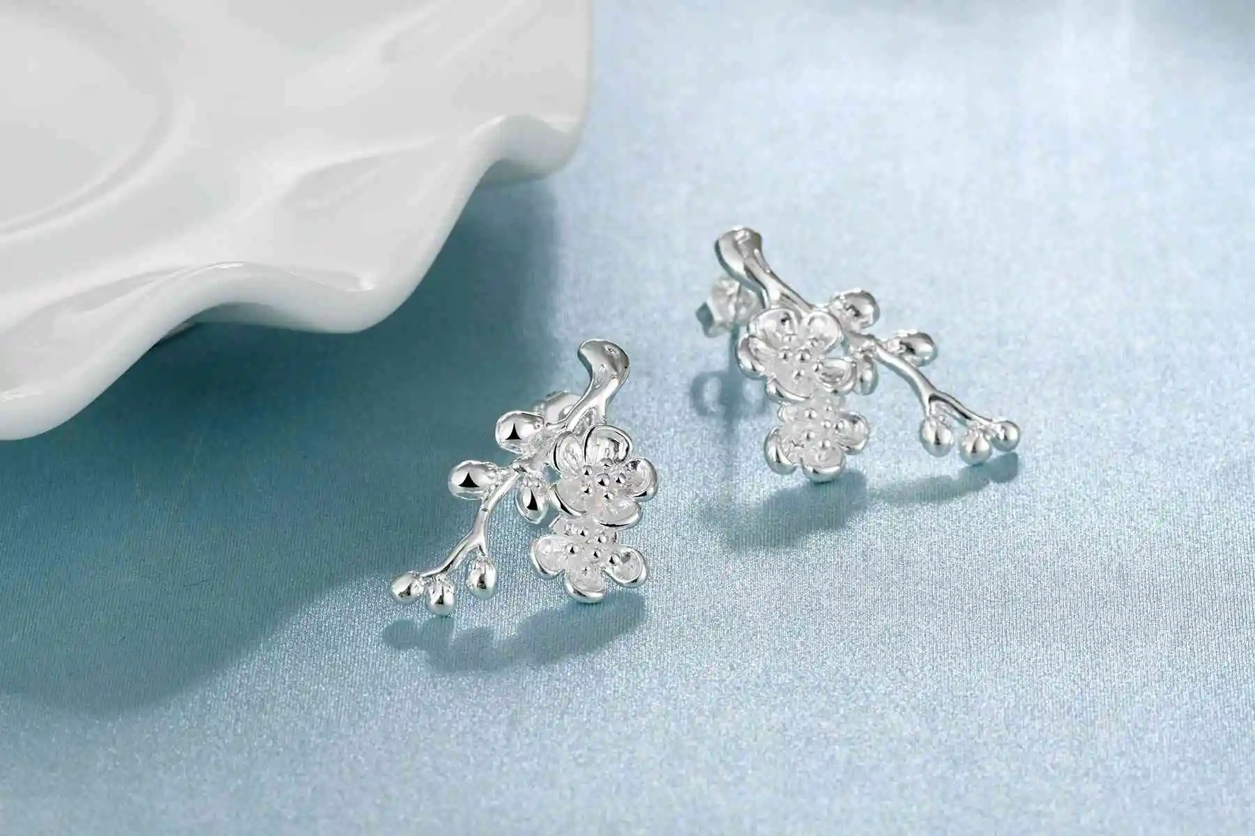 Хит 2016 женские сережки с серебряным покрытием модные ювелирные украшения SMTE658 |