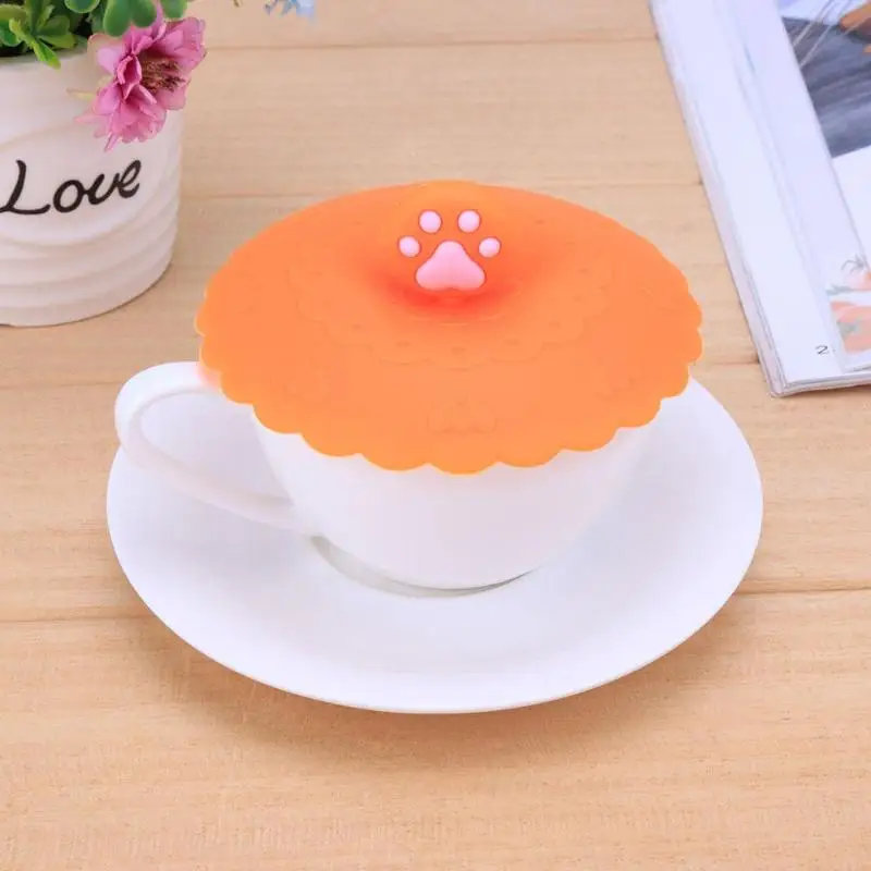 Силиконовая крышка для кружки с милыми фруктами 10 см|Бутылки воды и аксессуары