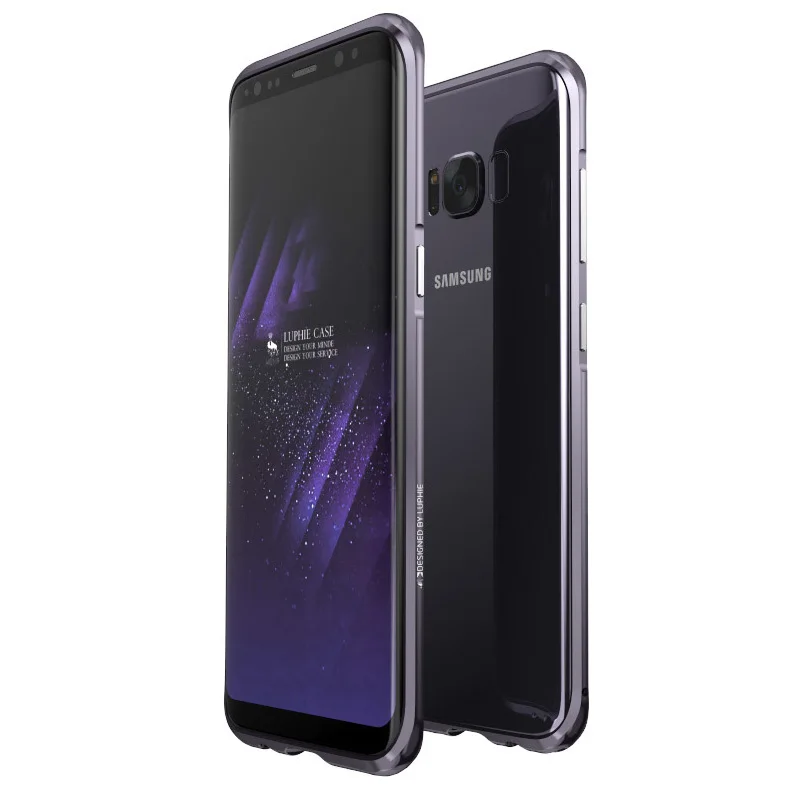 Black S8+ Luphie классный дизайнерский чехол-бампер противоударный корпус для samsung Galaxy S8 plus S8plus чехол для телефона металлический чехол с лезвием - Цвет: Black