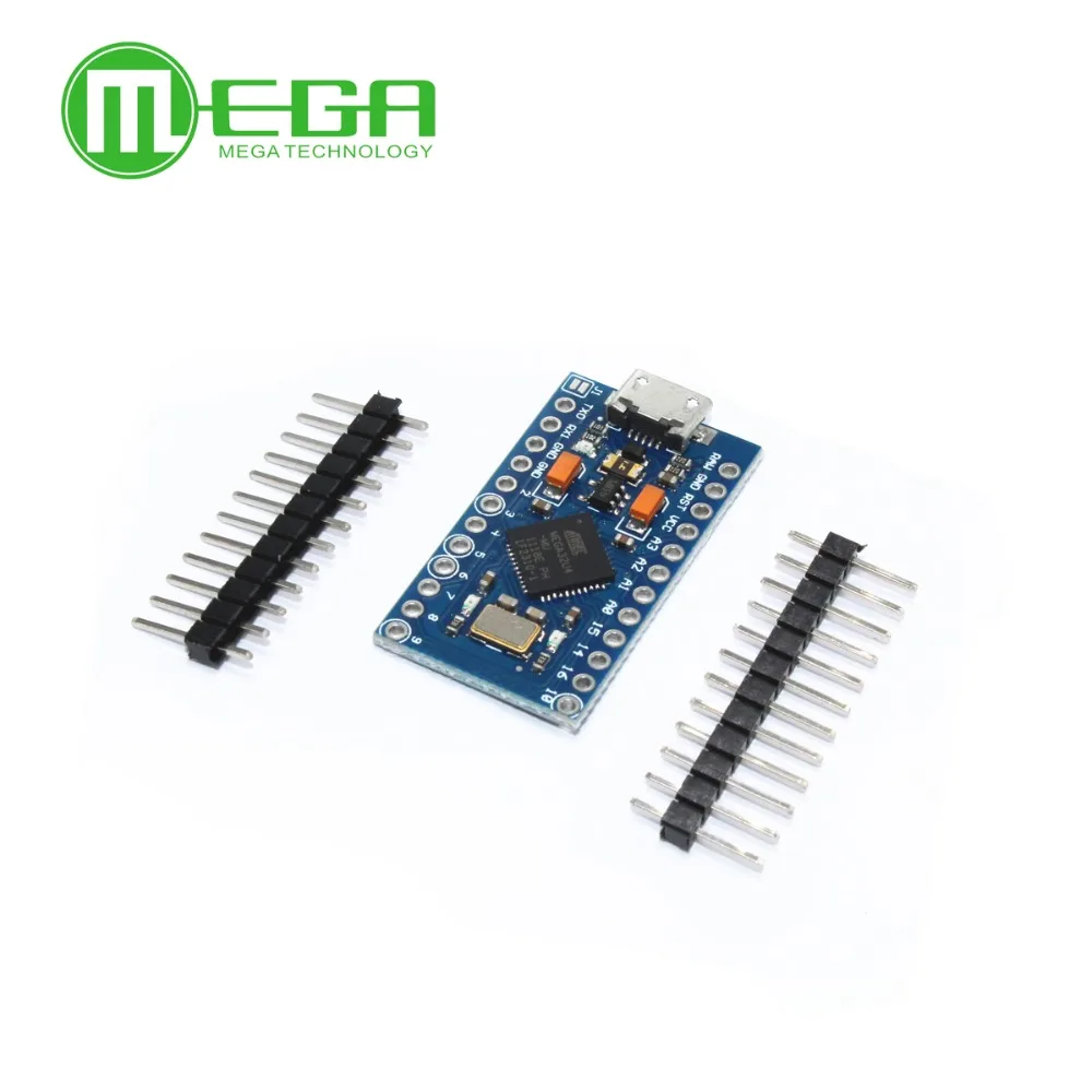 Модуль Pro Micro 5 шт./лот для arduino ATmega32U4 В/16 МГц модуль с 2 рядным штырьковым разъемом