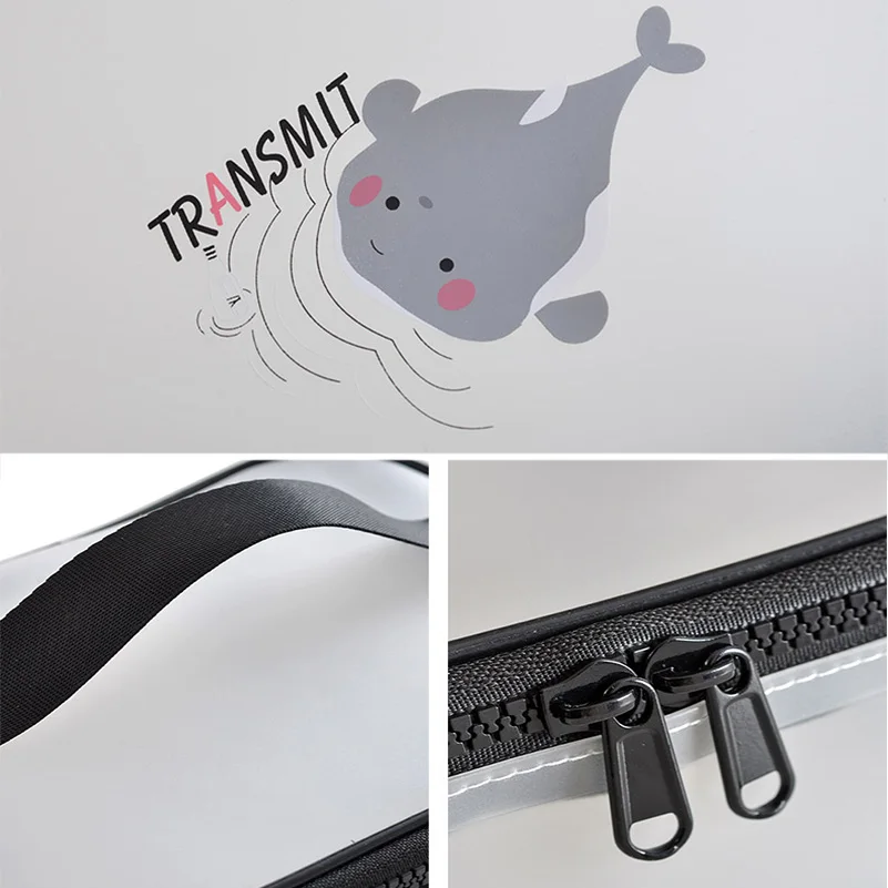 Прозрачная косметичка с дельфином для путешествий чехол макияжа женщин и мужчин