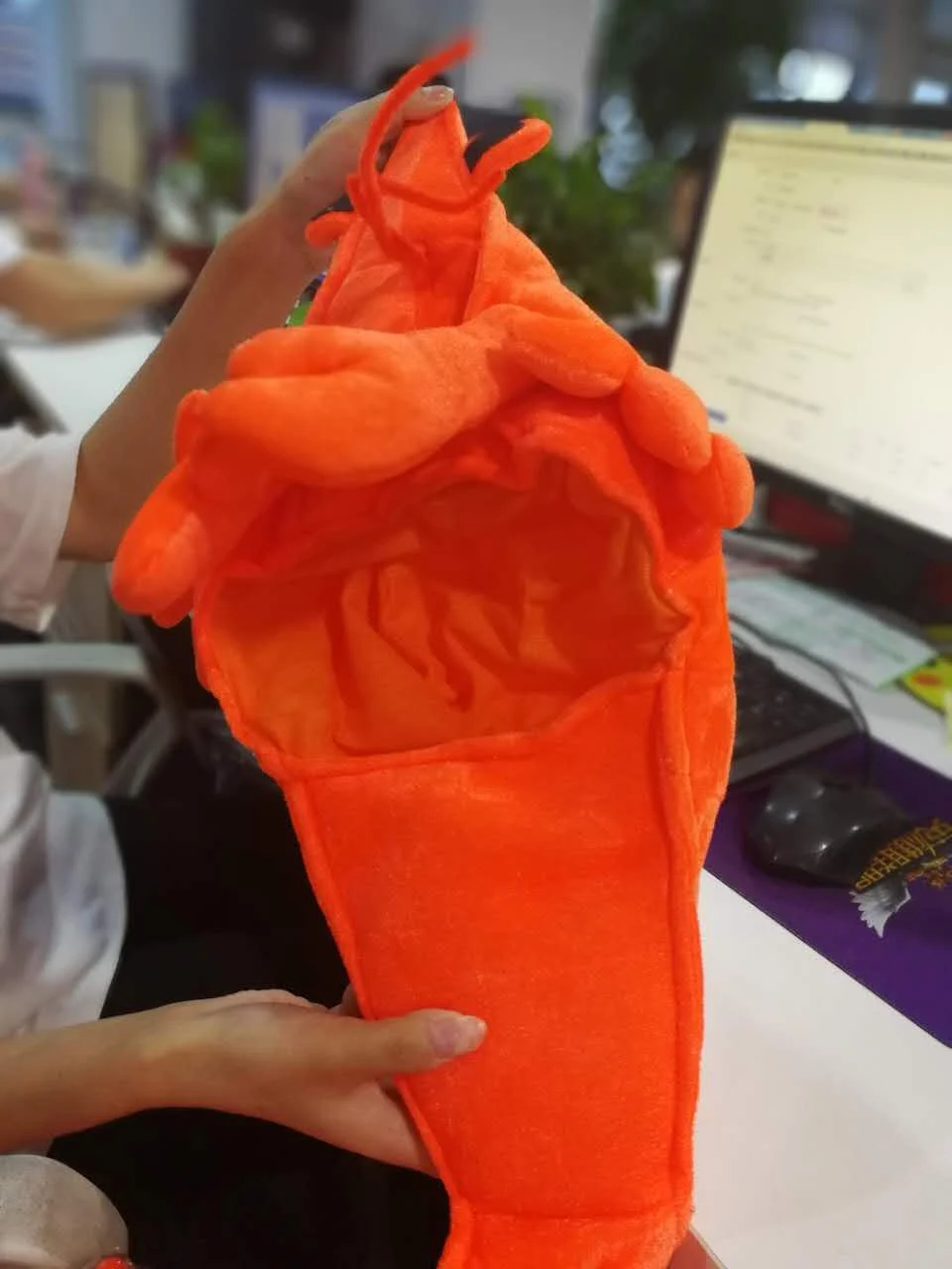 

Orange Lobster Shrimp Sea Animal Costume Hat Kids Adults Hat Mask Cap Fancy Dress Party Birthday Gift Halloween Carnival