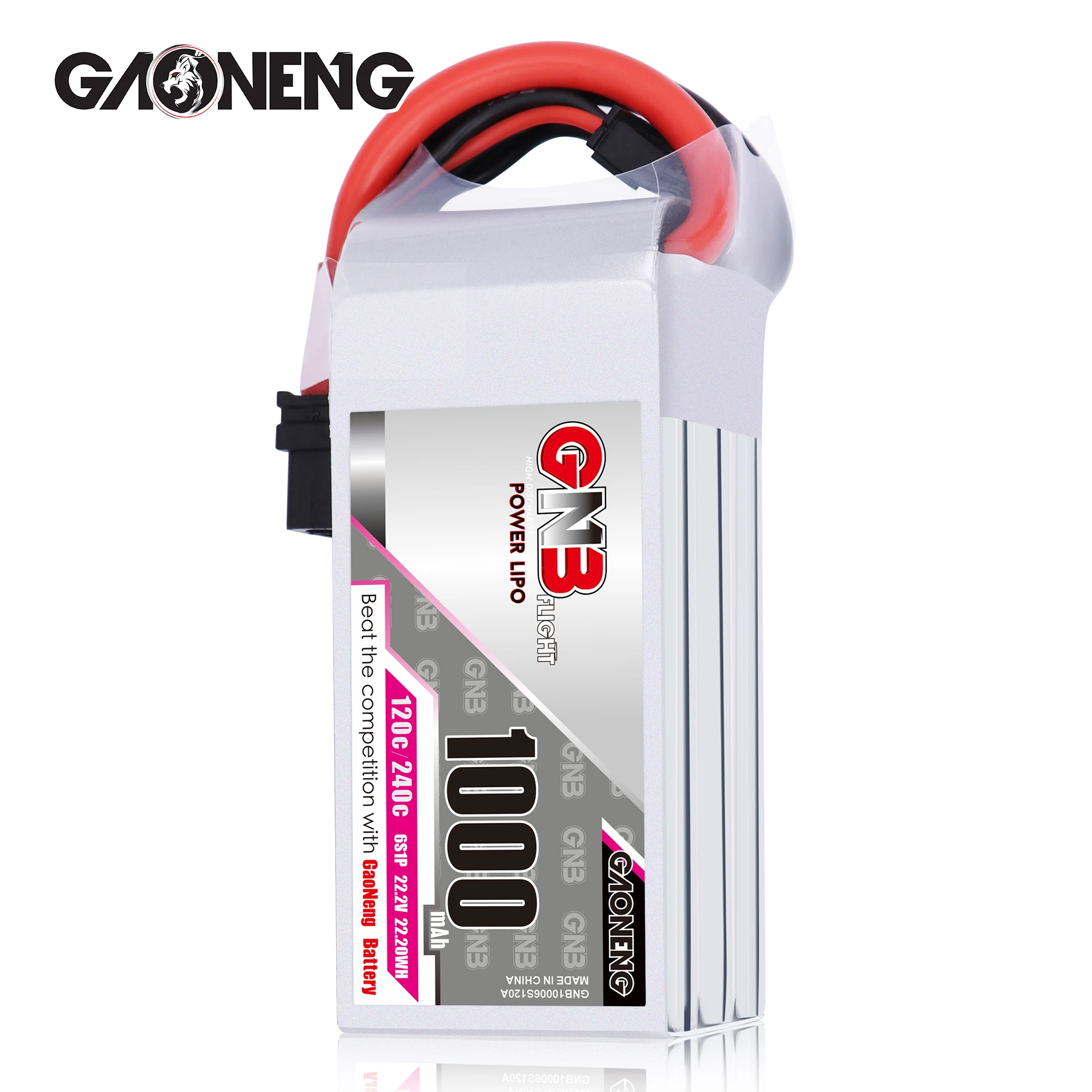 Новый Gaoneng GNB 1000 мАч 6S 22 2 в 120C/240C Lipo аккумулятор XT60 разъем для полной скорости