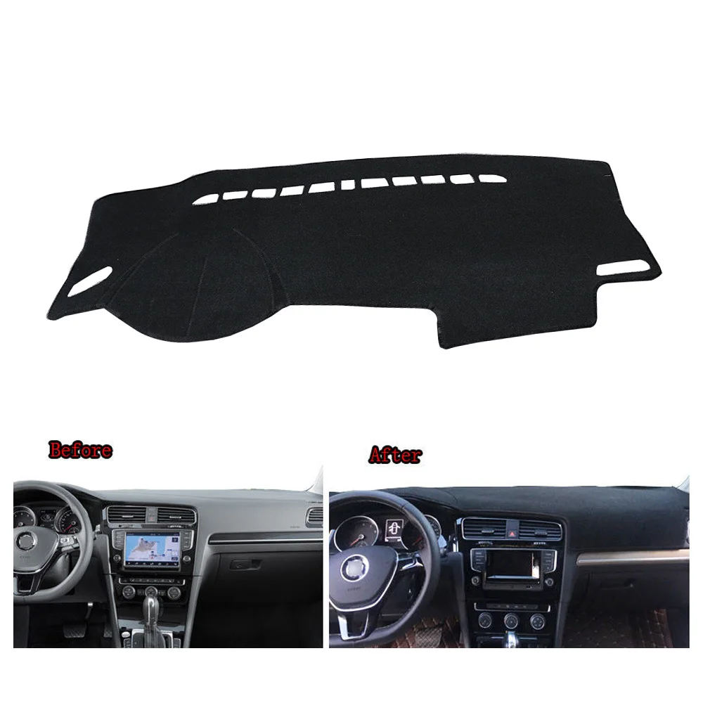 Чехол для приборной панели VW Golf 7 MK7 2013 2017 черный LHD коврик Солнцезащитный ковер