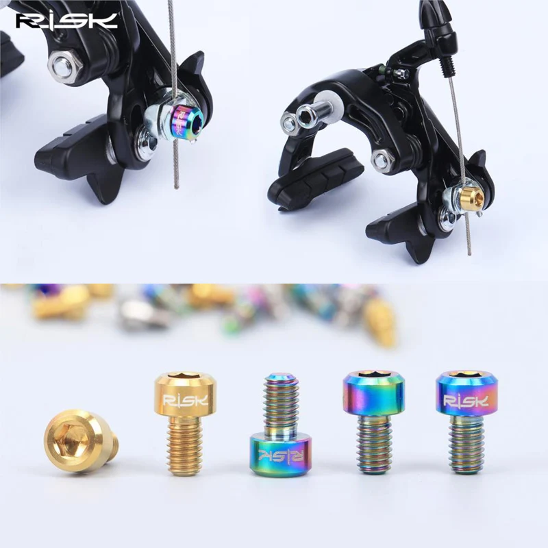 2 шт. M6x10mm ультра светильник titanium сплава винты v тормозная колодка и c Тормозной