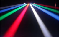 fast shipping eight eyes beam light dmx control red green blue white strong line scanning effect led eight head stage lights