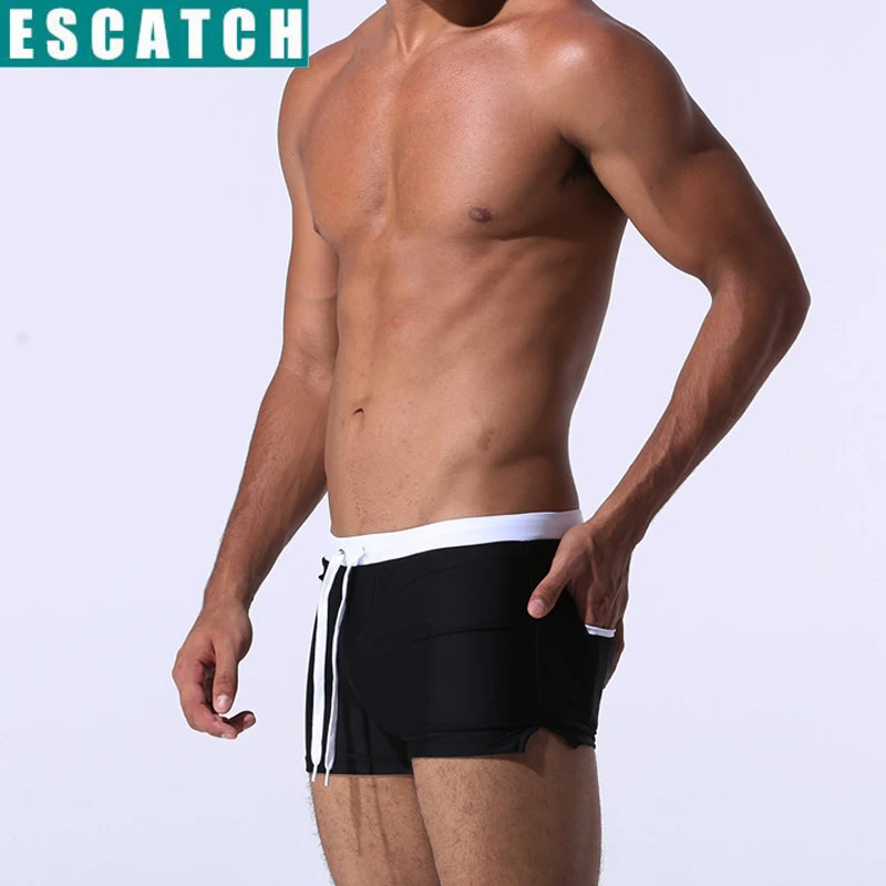 Sungas боксеры с карманом пляжные шорты мужские купальники maillot de bain купальник