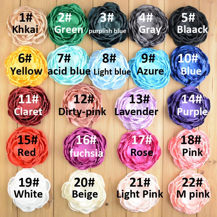 Детские волосы в цветочек 24 шт./лот 3 94 дюйма летняя ткань 7 слоёв повязка на голову