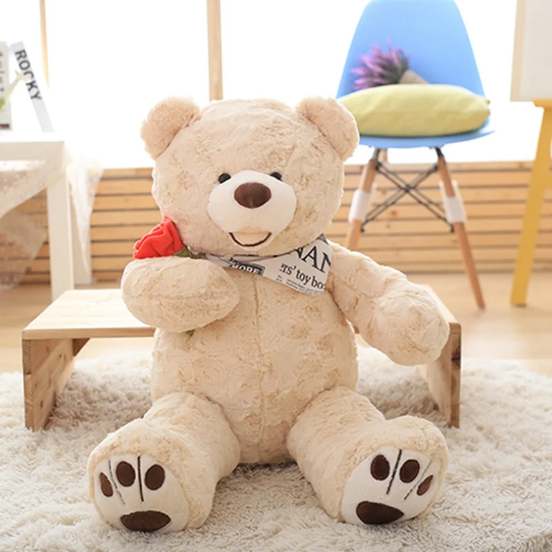 

65CM Soft PP Cotton Stuffed American Bear Plush Toy Doll Wear Clothes Big Teddy Bears Plush Toys Girlfriends Christmas Present