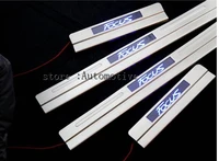car styling for ford focus 2 4dr 5dr accessories 2015 2016 2017 stianlesssteel led door sill protector scuff plate sills guard