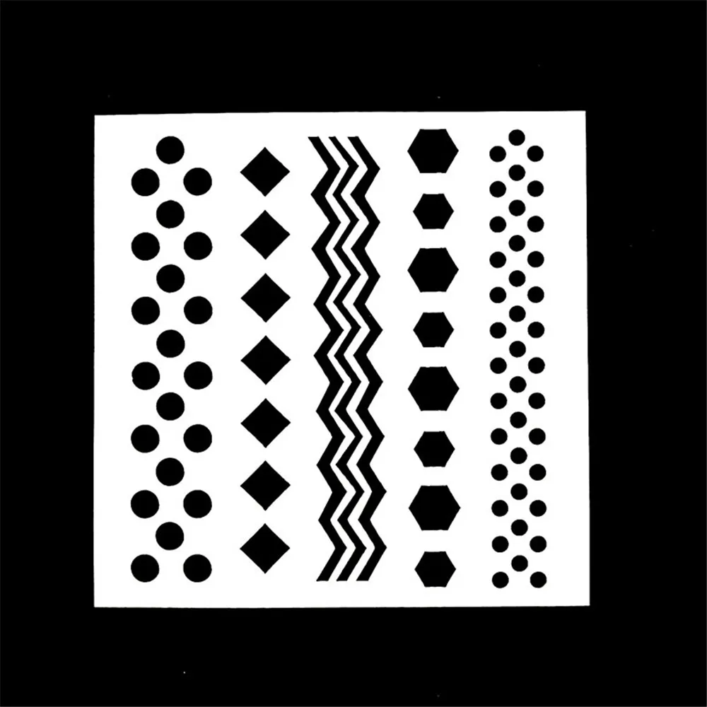 

1PC Wave Shape Reusable Stencil Airbrush Painting Art DIY Home Decor Scrapbooking Album Craft