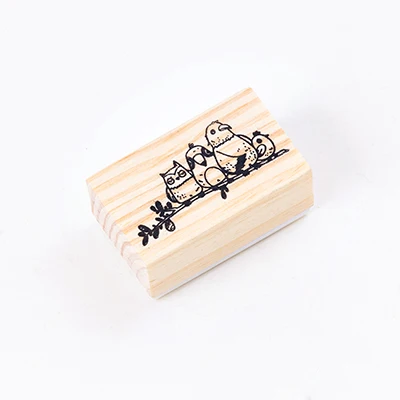 XINAHER милые животные парк мультфильм штамп студента DIY Деревянные и резиновые штампы для скрапбукинга канцелярские товары Скрапбукинг Стандартный штамп - Цвет: E