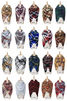 winter warm plaid cashmere like blanket scarf shawl pashminagrid scarves 99 color