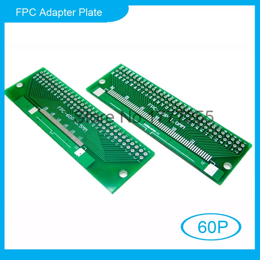 10 шт. 60P FFC FPC Адаптерная пластина 0 5 мм/1 мм Шаг до 2 54 60Pin плоский кабель гнездовой