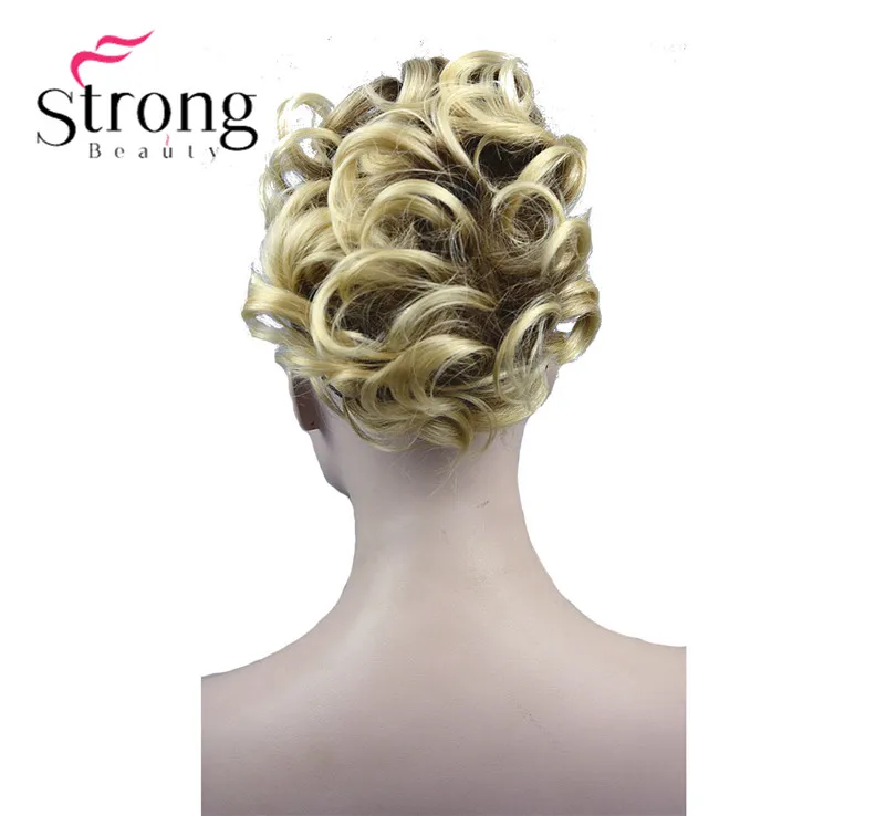 StrongBeauty короткий конский хвост наращивание волос синтетические волосы волнистые