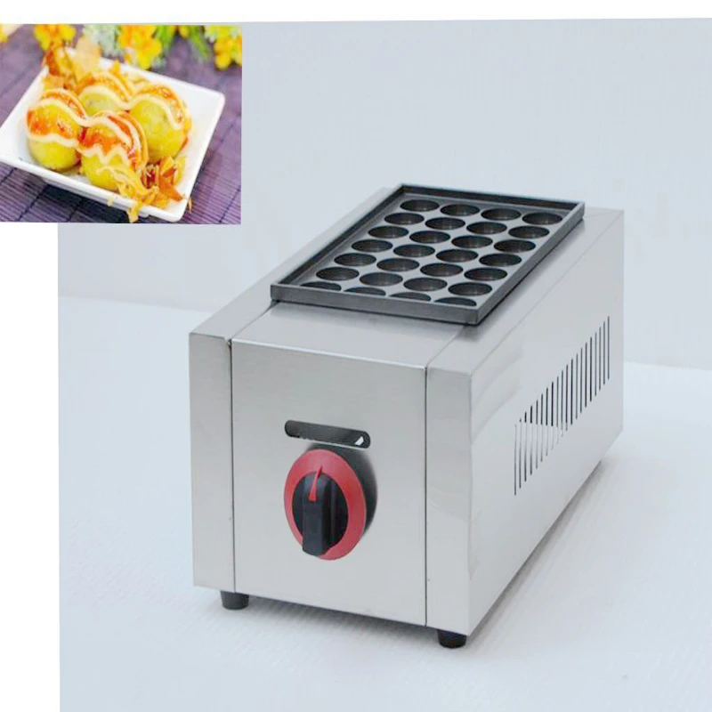 

Stainless Steel Commercial Takoyaki Gill Machine Japanese Octopus Ball Takoyaki Maker Hole Diameter 40mm