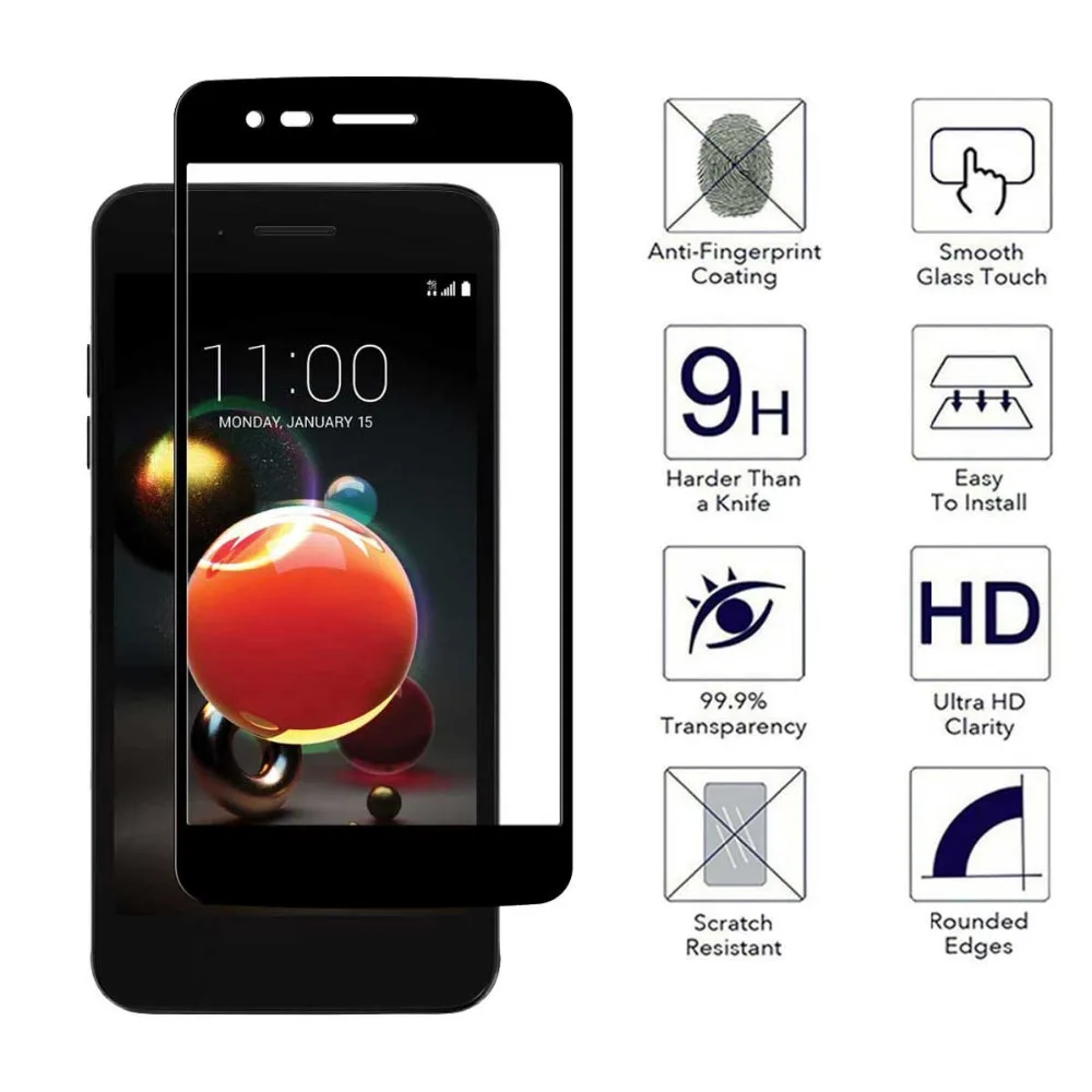 Защитная пленка из закаленного стекла для LG Tribute Empire Aristo 3/Aristo 2/Rebel 4 LTE/Aristo 2 +/Phoenix