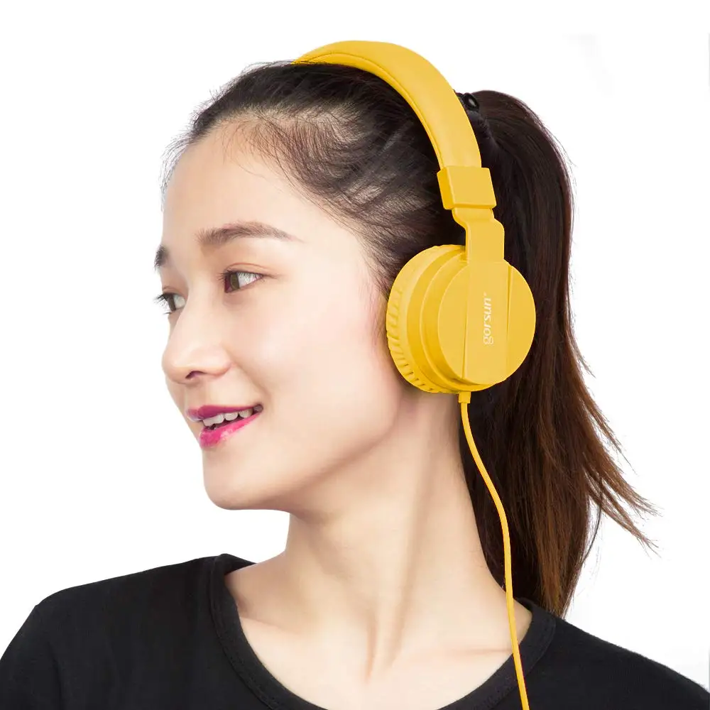 Бас наушники Легкие стерео складные проводные для детей регулируемая повязка на