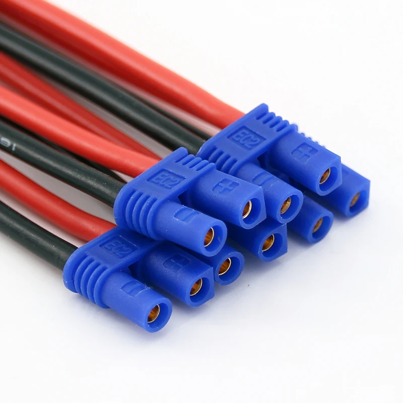 5/20 шт EC2 стильные женские разъемы кабели адаптеров с 10 см 16awg силиконовый провод