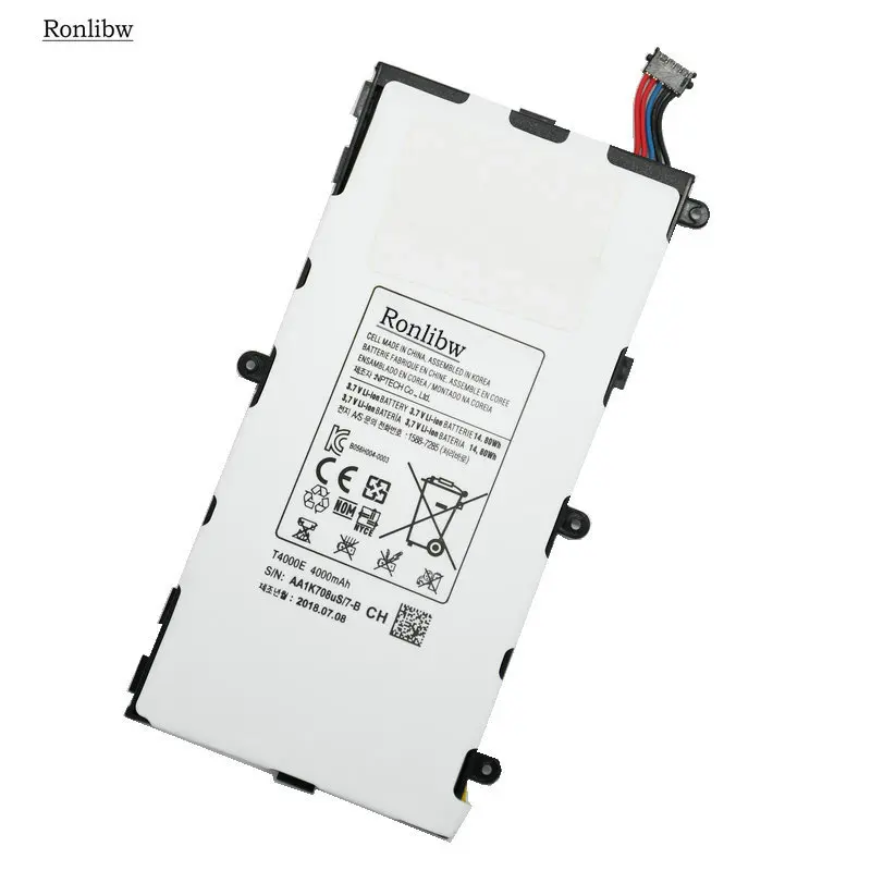 Ronlibw 5 шт. T4000E запасная батарея для Samsung Galaxy Tab Tablet 3 7 0 T211 P3210 P3200 T210 T215 T210R SM-T210R T2105 |