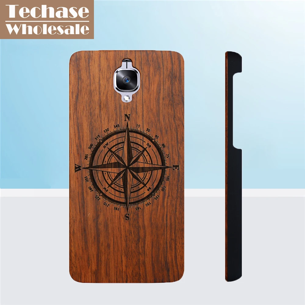 Оптовая продажа 30 шт./лот Techase деревянные чехлы для телефонов Oneplus 3 защитная
