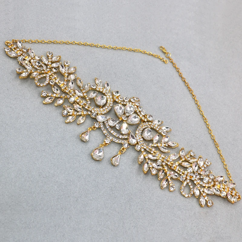 Новинка модные свадебные повязки для волос с кристаллами женские украшения