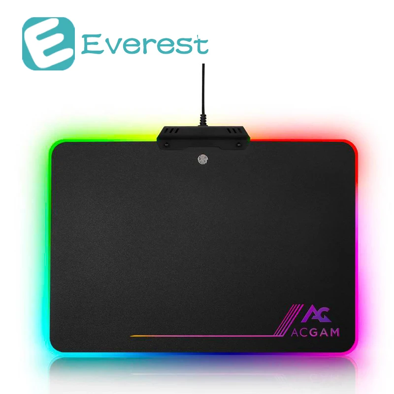Игровой коврик для мыши acam-p09 с RGB подсветкой жесткий USB 2 0 черный | Компьютеры и