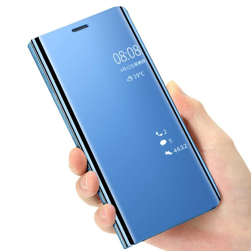 Прозрачный зеркальный чехол для Huawei Y5 Prime 2018 y5 красивый кожаный чехол-книжка с