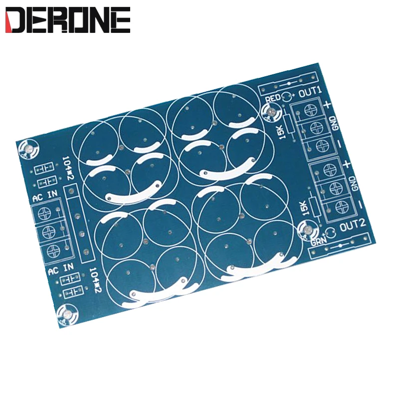 1 шт. 2 способ выпрямителя фильтр платы PCB DC адаптер для усилителя мощности параллельный выходной конденсатор фильтр PCB для аудиофилов DIY