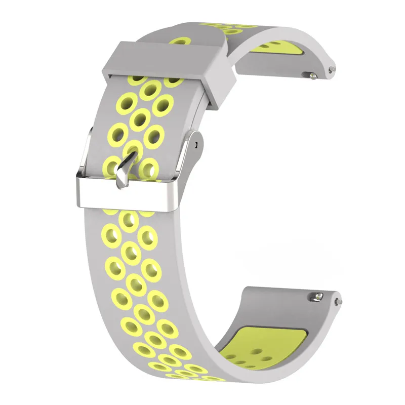 20 мм/22 мм замена силиконовый браслет для наручных часов Apple Watch 1/2/3/4 смарт ремешок для huawei часы 2/samsung/LG g/Ticwatch-1 шт