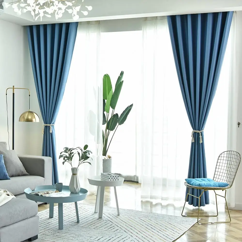 LOZUJOJU 1 Piece Solid All Match Curtains 98% High Shading for Bedroom Windows Thread cloth Modern Elegant Home Decor Drops | Дом и сад