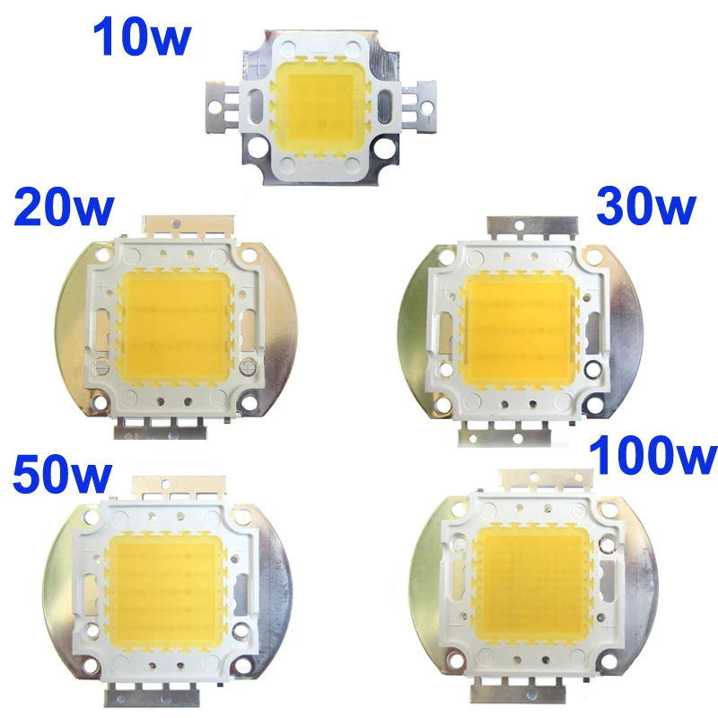 1 Вт 3 10W 20W 30W 50W 100 белый полный спектр 380 ~ 780nm светодио дный диоды + DC драйвер для