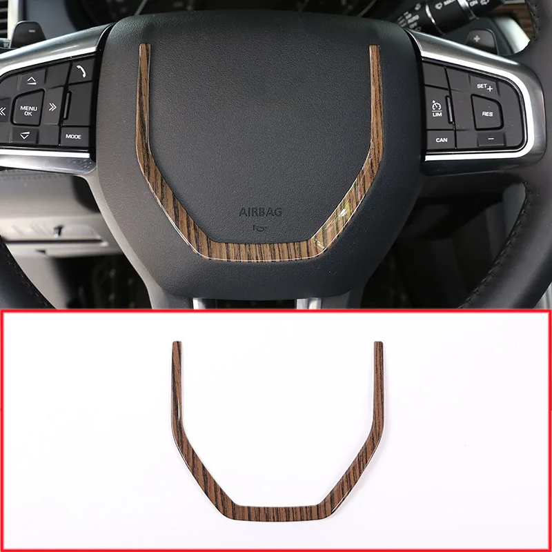 Для Land Rover Discovery Sport 2015-2018 Наполнитель из АБС-пластика под дерево рулевое колесо с