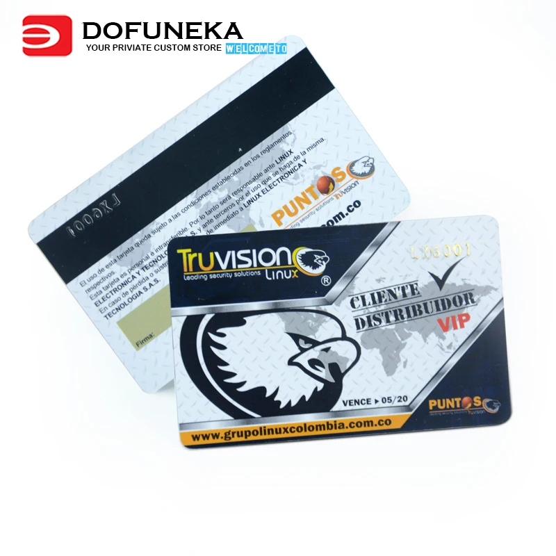 0.76mm thickness CMYK color printing both sides plastic VIP card