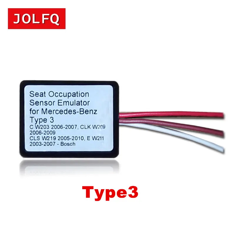 JOLFQ Тип 3 для Mercedes Benz MB Эмулятор SRS Тип 3 C W203 CLK W209 CLS W219 E W211 сиденье Эмулятор Инструмент для установки подушки безопасности
