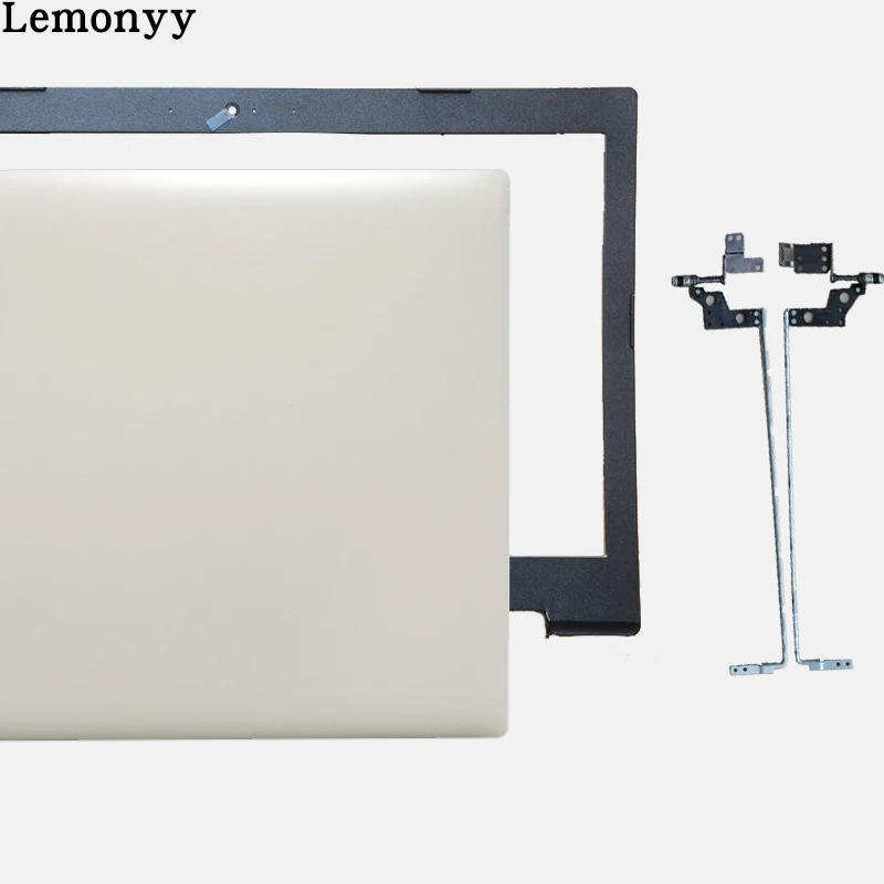 white A B and hinges Для LENOVO IdeaPad 320-15 320-15ISK 320-15IKB 320-15AST задняя крышка Топ чехол для ноутбука lcd задняя крышка/рамка крышка/петли/петля крышка - Цвет: white A B and hinges