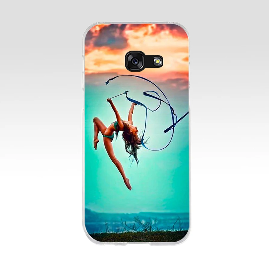 243AQ гимнастический Мягкий Силиконовый ТПУ чехол для телефона Samsung galaxy a3 a5 2016 2017 a6 A8
