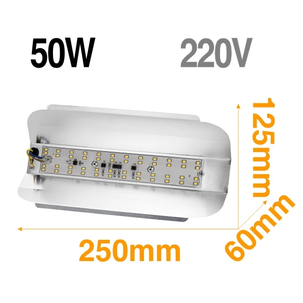 50W Cold Light 220 В светодиодный светильник для выращивания 50 Вт 100 Вт Светодиодный прожектор s Точечный светильник Fitolamp lodine лампа для комнатных растений и цветов светильник для рассады с европейской вилкой - Испускаемый цвет: 50W Cold Light