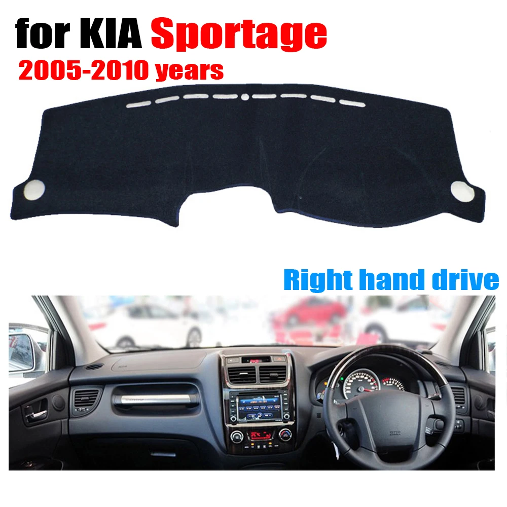 Автомобильный коврик для приборной панели RKCA KIA Sportage 2005 2010 лет правого руля