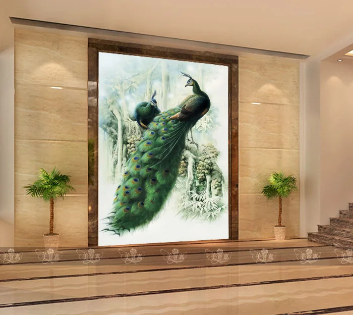 На заказ большая настенная спальня с гостиной прихожей коридора окрашенные