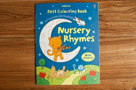 nursery rhymes Дети учиться рисовать книги с наклейками с персонажами из мультфильмов для детей раскраски Животные динозавр грузовик-экскаваторы для детского сада - Цвет: nursery rhymes