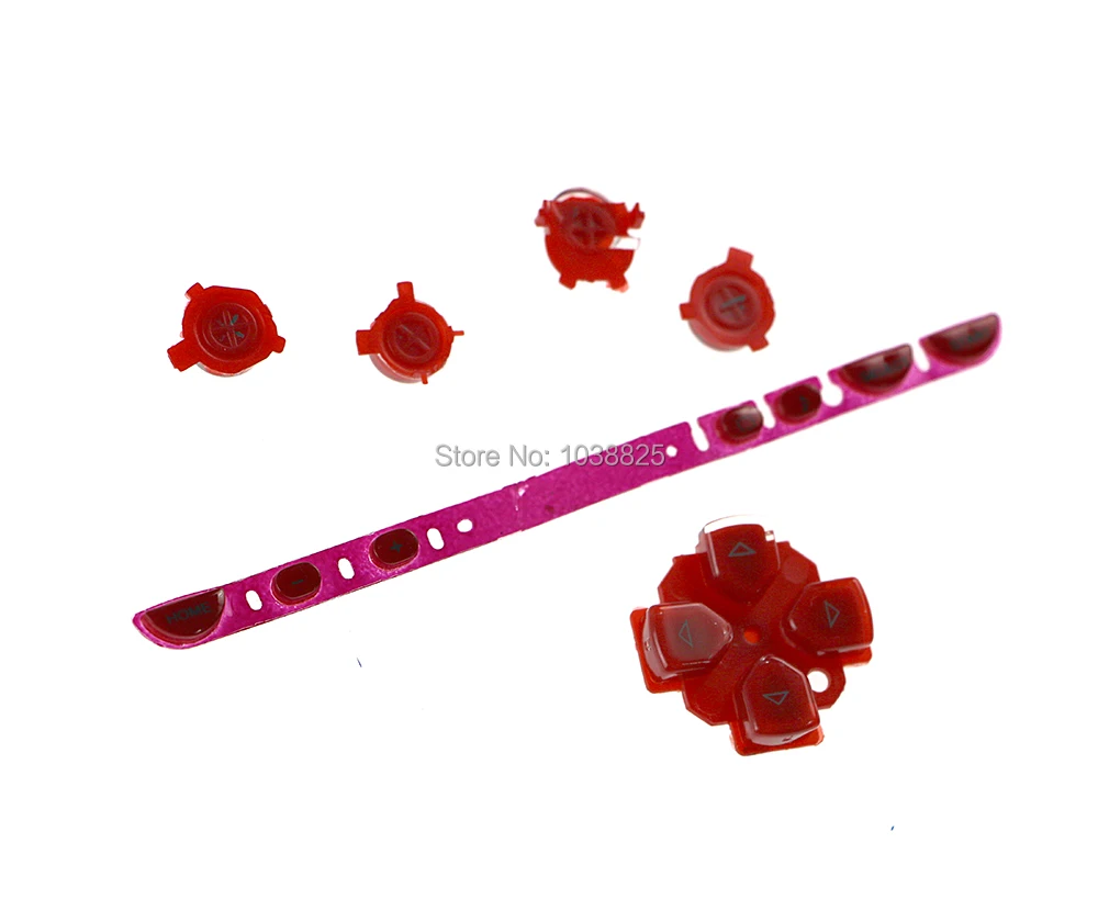 

25sets/lot Full set left right keypad button with start keypad button for psp1000 psp 1000 ChengChengDianWan