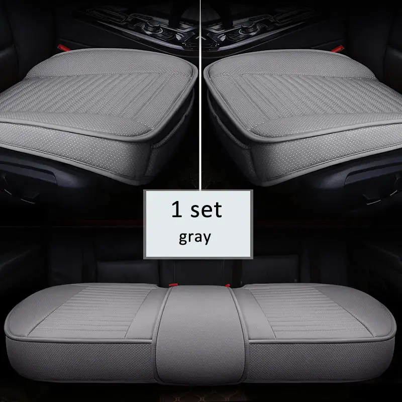 1 sets gray Ультра-роскошный чехол для автокресла из искусственной кожи для Chevrolet Impala Spin Эпика Малибу Cruze Epica Captiva Equinox - Название цвета: 1 sets gray