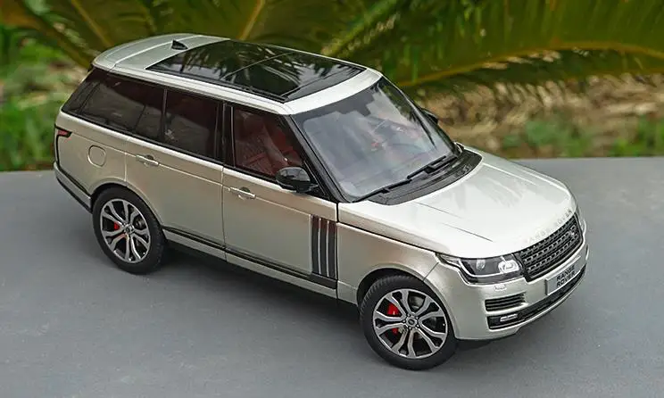 1:18 передовая игрушечная машинка из сплава, высокая имитация RANGE ROVER SUV, Коллекционная модель литой металлической модели игрушечного автомобиля - Цвет: Золотой