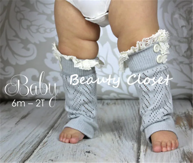 Вязаные Гетры для маленьких девочек Кружевные гетры Обтягивающие леггинсы 10