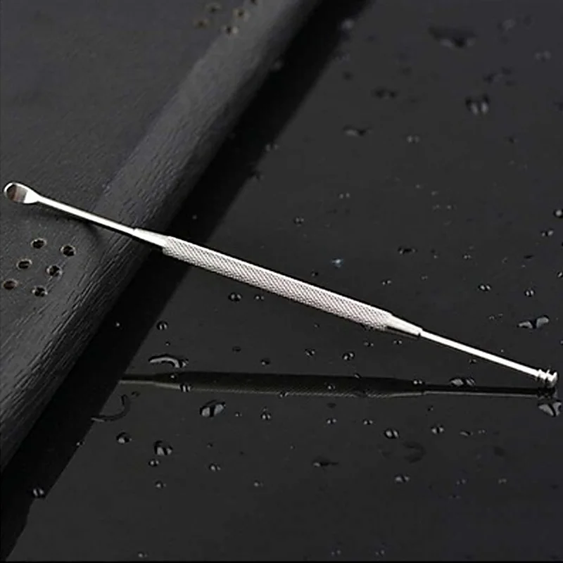 2 средства для очистки ушной Воск Удаление В1 сталь Curette ушные палочки из нержавеющей стали