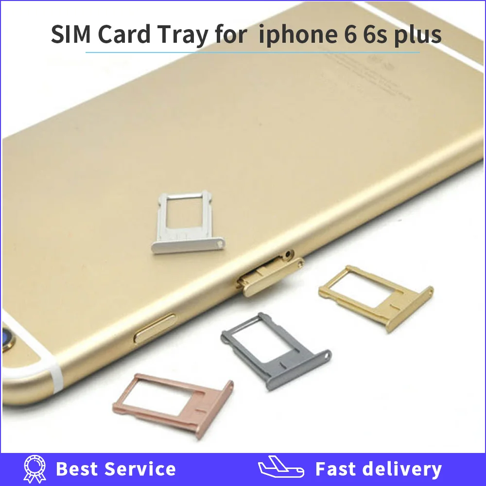 

Nano SIM Card Tray Holder For iPhone 6 6s Plus Grey Silver Gold Rose Gold Sim Tray Holder Repair for iPhone 6 6plus Replacement